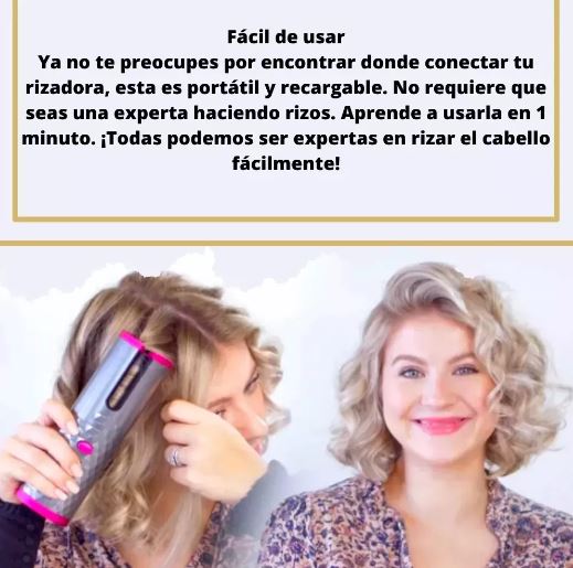 Rizador Inalambrico Para Cabello